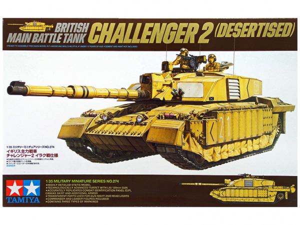 35274 Английский основной танк Challenger II с 2-мя фигурами (1:35)
