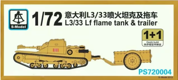PS720004 L3/33 Lf flame tank & trailer