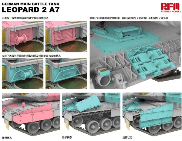 RM-5108 1/35 Немецкий основной боевой танк Leopard 2A7