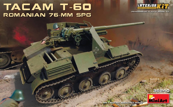 MA35240 1/35 Румынская 76-mm САУ "Такам" Т-60 с интерьером