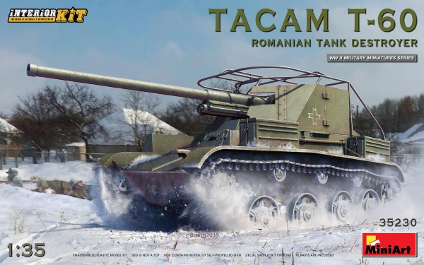 MA35230 /35 Tacam T-60 Румынская САУ. Набор с интерьером