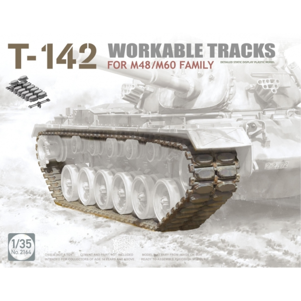 ТА2164 1/35 T-142  WORKABLE TRACKS FOR M48/M60 FAMILY