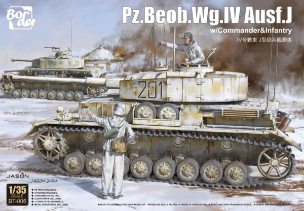 BT-006 Pz.Beob.Wg. IV Ausf. J w/Commander&Infantry 1\35