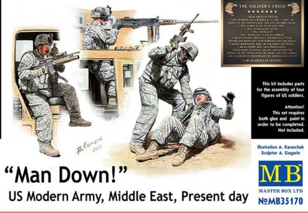 MB35170 Фигуры,У нас "трехсотый"!Американская соврем. армия,Ближ. Восток наше время