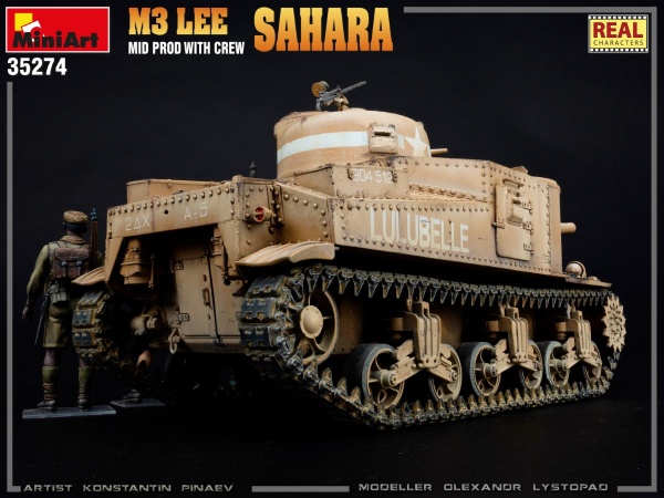 MA35274 Британский средний танк M3 Lee Sahara с экипажем