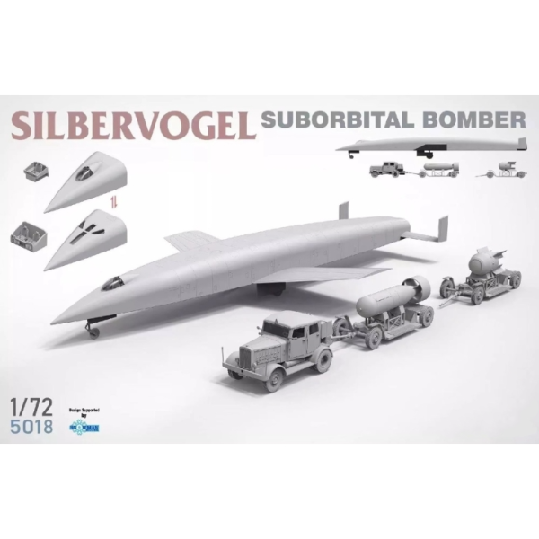 ТА5018 1/72 SILBERVOGEL SUBORBITAL BOMBER & ATOMIC PAYLOAD SUITE