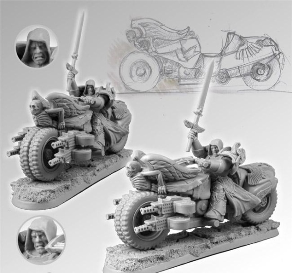 28SF0084 28mm SF Knight Motorcycle #1 