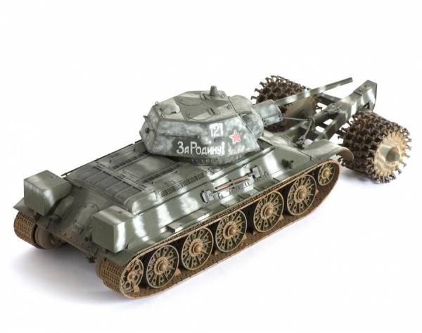 3580 Танк "Т-34/76" с минным тралом 3580 Танк "Т-34/76" с минным тралом