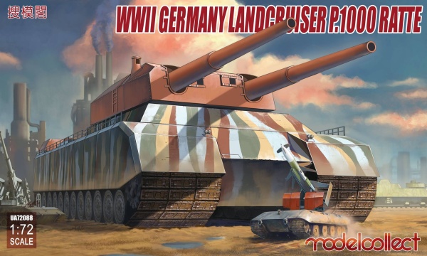 UA72088 WWII German Landcruiser P.1000 ratte