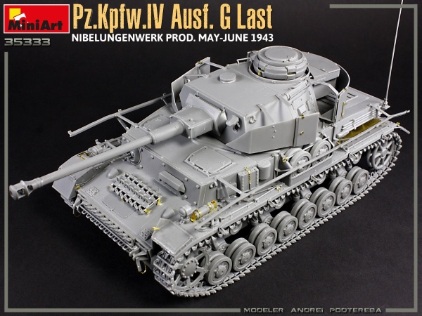 MA35333 Немецкий танк Pz.Kpfw.IV Ausf. G-Last/H-Early Nibelungenwerk Prod. (Май-июнь 1943 г.) с инте
