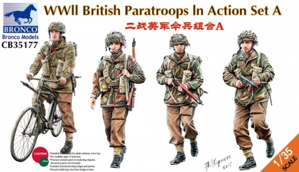 CB35177 1/35 WWII British Paratroops In Action Set A
