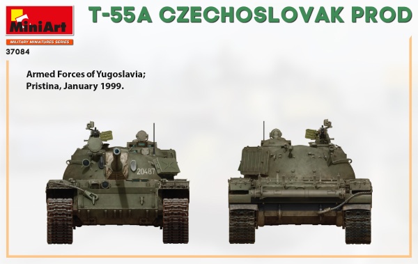 MA37084 Танк T-55A чехословацкого производства
