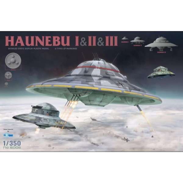 ТА6008 1/350 HAUNEBU  I & II & III