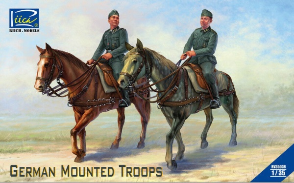 RV35038 1/35 German Mounted Troops (2 Horses & 2 Figures)