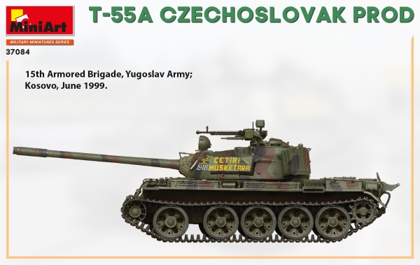 MA37084 Танк T-55A чехословацкого производства