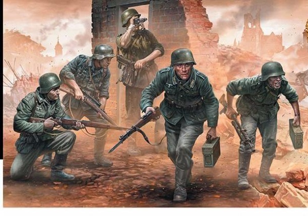 MB35177 Фигуры, Немецкая пехота, период Второй мировой войны. Начальный период