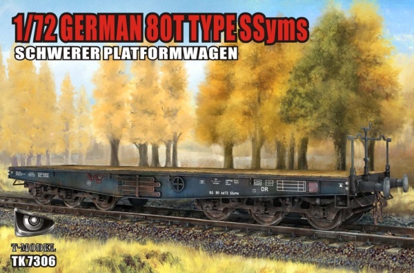 TK7306 1/72 German 80T Type SSyms Schwerer platormwagen