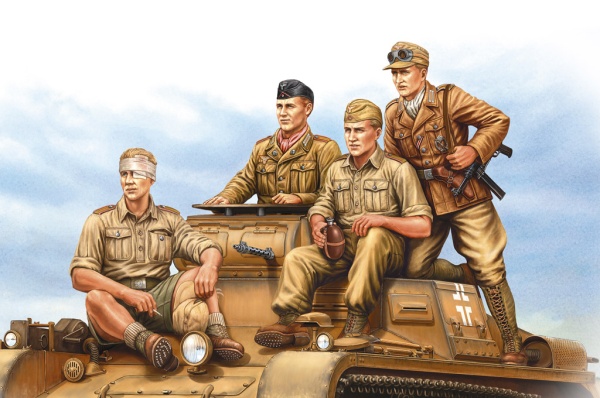 84409 German Tropical Panzer Crew 1/35