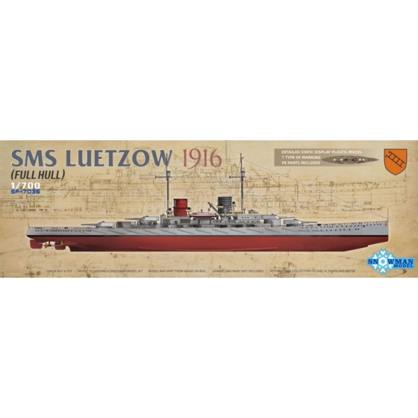 SP-7036 1/700 SMS LUETZOW 1916 (FULL HULL)