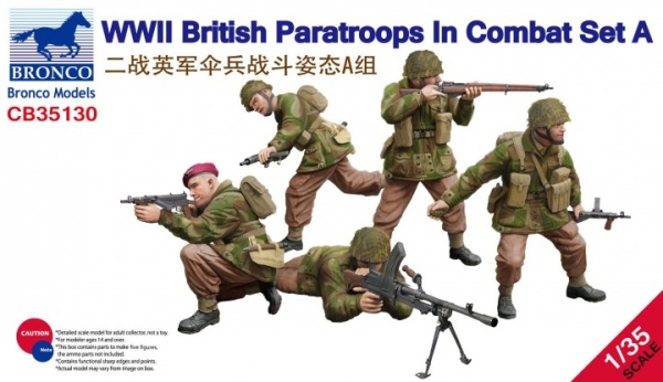 CB35130 1/35 WWII British Paratroops In Combat Set A
