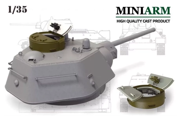 B35191 Ком. башенки для Т-34 (два варианта) литая, сварная