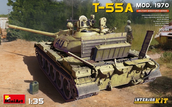 MA37094 Советский танк Т-55А 1970 г. С интерьером