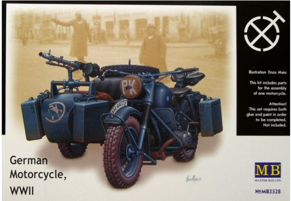 MB3528 German motorcycle, WWII