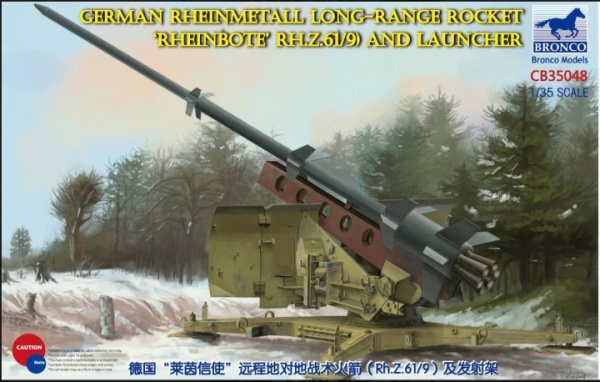 CB35048 1/35 German Rheinmetall Long-Range Rocket ‘Rheinbote’ (Rh.Z.61/9) and launcher
