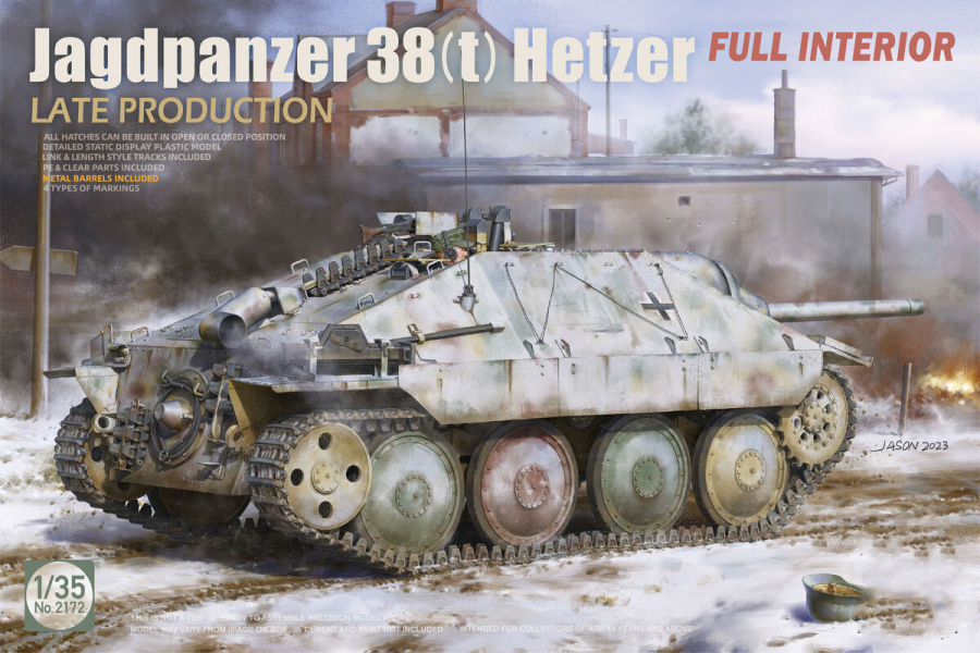ТА2172 1/35 Jagdpanzer 38(t) Hetzer LATE PRODUCTION w/FULL INTERIOR