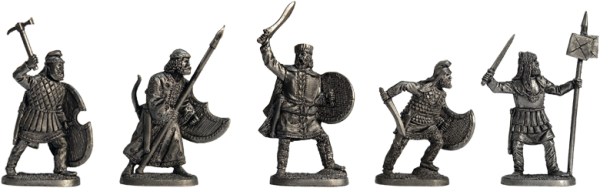 kit40-09 Персы 40 мм 5 фигур