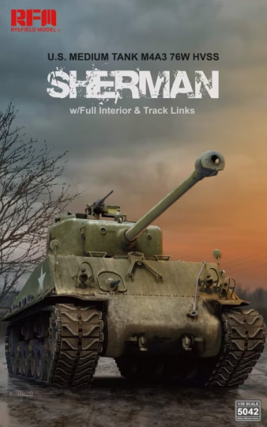 RM-5042 M4A3 76W HVSS Sherman w/full interior