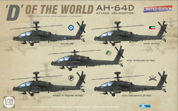 ТА2606 1/35 'D' OF THE WORLD AH-64D ATTACK HELICOPTER (LIMITED EDITION)