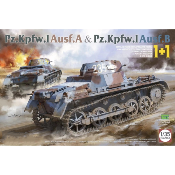 ТА2145 1/35 Pz.Kpfw.I Ausf.A & Pz.Kpfw.I Ausf. B （1+1）