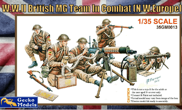 35GM0013 1/35 W.W.II British MG Team in Combat