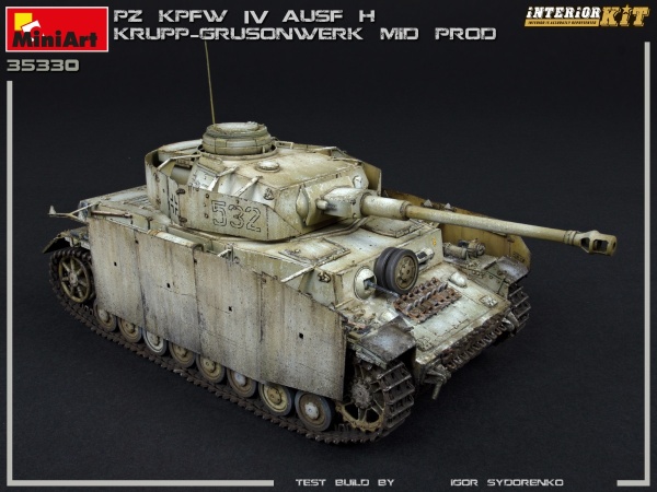 MA35330 Немецкий танк Pz.Kpfw.IV Ausf.H Krupp-Grusonwerk с интерьером. Август-сентябрь 1943 г.