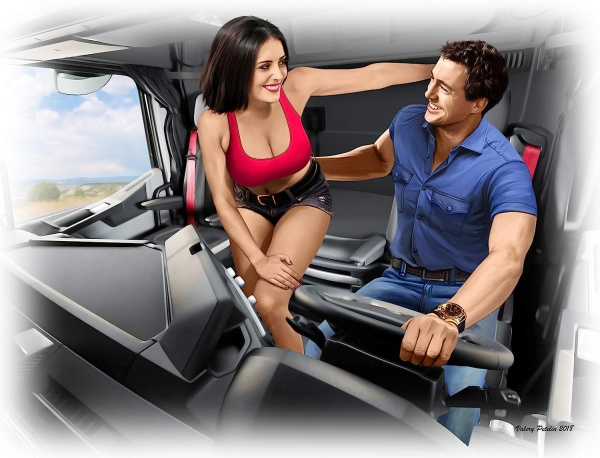 MB24062 Truckers series. "Special Cargo" - Handle with care! Sandy and George "Skip"