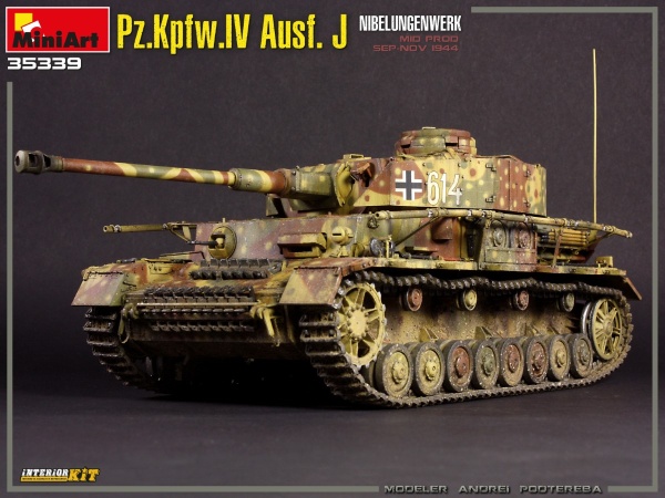 MA35339 Немецкий танк Pz.Kpfw.IV Ausf. J Nibelungenwerk (поздний) с интерьером. Сентябрь-ноябрь 1944