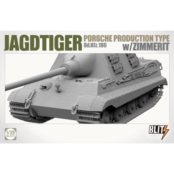 ТА8012 1/35 Jagdtiger Sd.Kfz. 186 Porsche production type w/Zimmerit