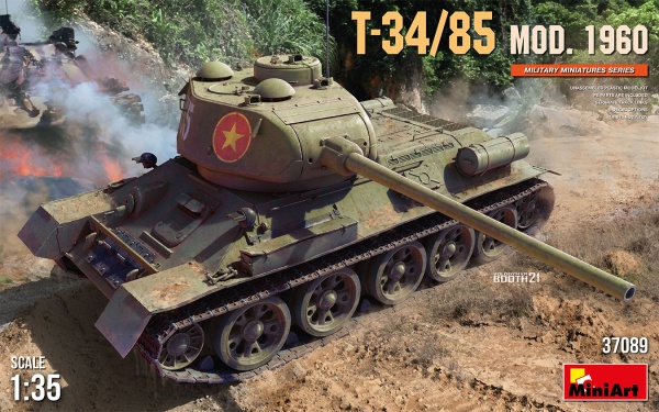 MA37089 Советский танк Т-34/85 1960 г.