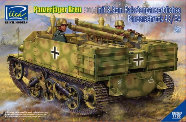 RV35035 1/35 Panzerjäger Bren 731(e) mit 8.8 cm Raketenpanzerbüchse