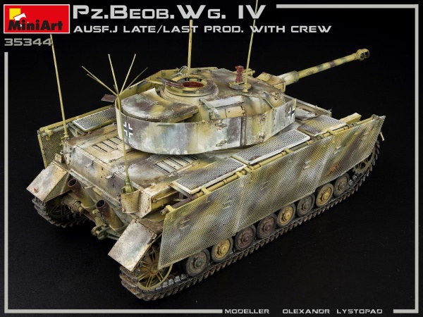 MA35344 Немецкий командирский танк Pz.Beob.Wg.IV Ausf. J (поздний) с экипажем