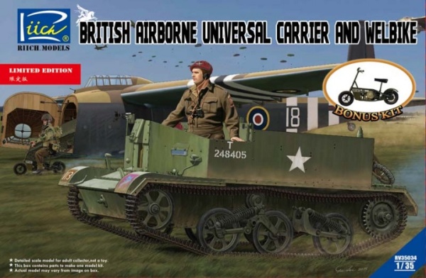 RV35034 1/35 British Airborne Universal Carrier and welbike Limited Edition