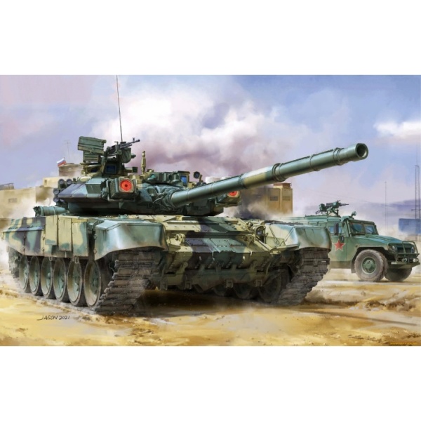 NO-002 1/48 Тип-(90)A MAIN BATTLE TANK & “TIGER” GAZ-233014 ARMOURED