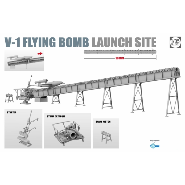 ТА2152 1/35 V-1 FLYING BOMB  LAUNCH SITE