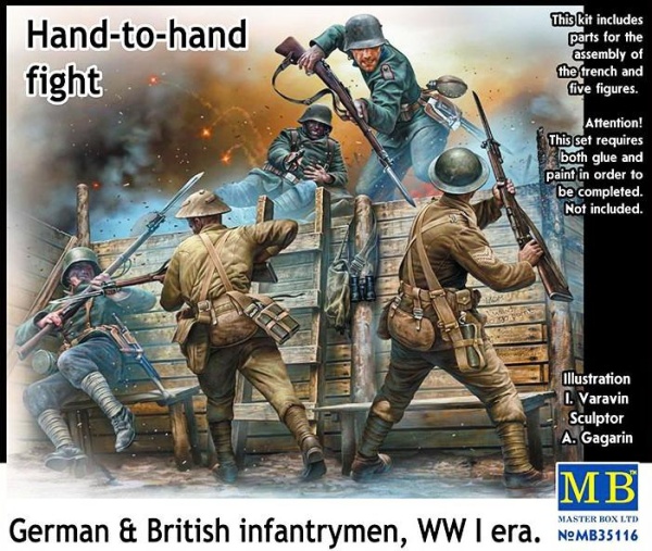 MB35116 Hand-to-hand  fight, German & British infantryman
