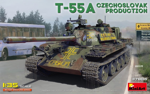 MA37084 Танк T-55A чехословацкого производства