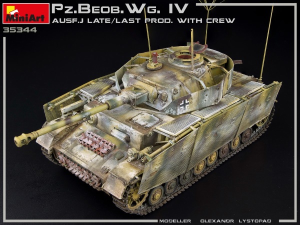 MA35344 Немецкий командирский танк Pz.Beob.Wg.IV Ausf. J (поздний) с экипажем