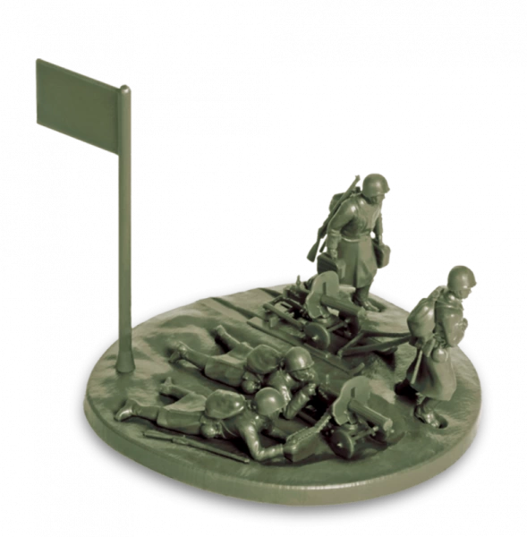 6220 Советские пулемётчики в зимней форме