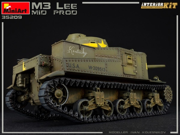 MA35209 Американский танк M3 LEE с интерьером (средняя серия)