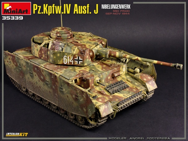 MA35339 Немецкий танк Pz.Kpfw.IV Ausf. J Nibelungenwerk (поздний) с интерьером. Сентябрь-ноябрь 1944